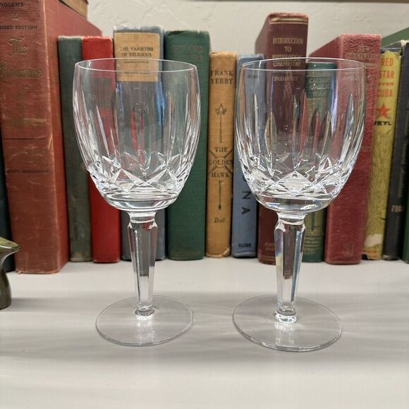 Waterford Other - Set Of 2  Waterford Crystal KILDARE (Cut) Claret Wine Glass Old Mark Signed Excl